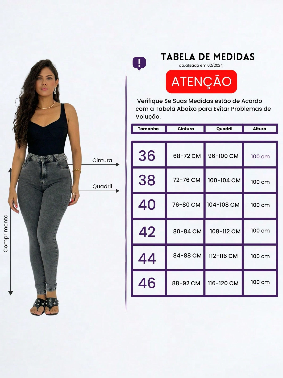 Calça jeans Feminina Skinny Super Empina Bumbum Elastano